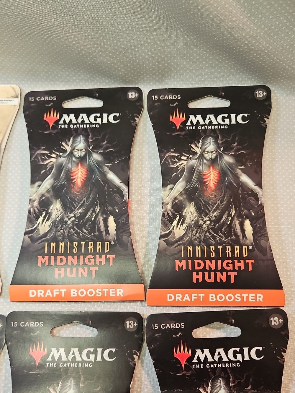 MTG Innistrad Midnight Hunt 15 Card Draft Boosters Sleeved Sealed - Picture 5 of 10